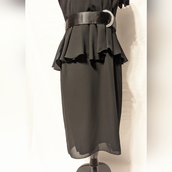 ILGWU MADE IN THE USA BLACK COCKTAIL DRESS! - Picture 6 of 6